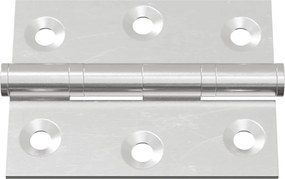 vidaXL Άξονας 12 pcs Ασημί 50 x 38 x 1,3 χλστ Ατσάλι