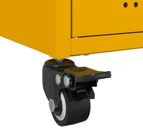Έπιπλο Τηλεόρασης Μουσταρδί Κίτρινο 68x39x43,5 εκ. από Ατσάλι - Κίτρινο
