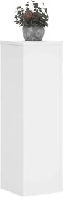 vidaXL Βάσεις Φυτών 2 τεμ. Λευκές 25x25x80 εκ. από Επεξεργασμένο Ξύλο