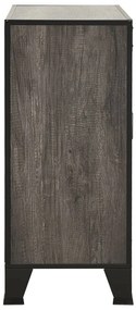 vidaXL Ντουλάπι Αποθήκευσης Γκρι 72 x 36 x 82 εκ. Μέταλλο / MDF