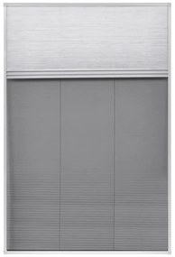 vidaXL Σήτα Παραθύρου Πλισέ με Σκίαστρο 80 x 120 εκ. Αλουμινίου