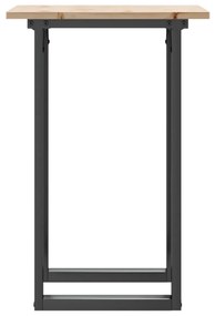 vidaXL Τραπέζι Τραπεζαρίας Πλαίσιο Ο50x50x75εκ Μασίφ Πεύκο/Ατσάλι