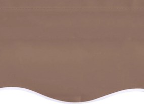 vidaXL Ανταλλακτικό Ύφασμα Τέντας Καφέ 430x345 εκ. Πολυεστέρας