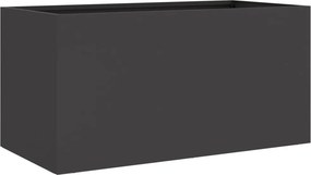 vidaXL Ζαρντινιέρα Μαύρη 62x30x29 εκ. από Χάλυβα