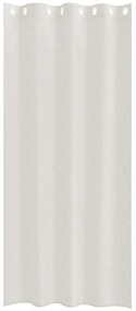 vidaXL Κουρτίνες με κουρτίνες 2 pcs Κρεμ 140x175cm Πολυεστέρας