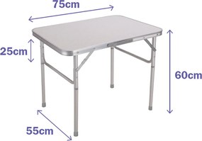 Πτυσσομενο τραπεζακι Marbueno 75 x 25/60 x 55 cm