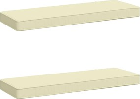 vidaXL Μαξιλάρια Πάγκου 2 Τεμαχίων VUGHT 2 pcs 100% Πολυεστέρας Κρεμ