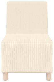 vidaXL Καθίσμα Σαλονιού Κρεμ 55 x 74 x 82 εκ. Βελούδο