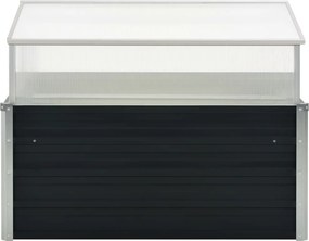 vidaXL Θερμοκήπιο Σπορείο Ανθρακί 100x100x77 εκ. Γαλβανισμένος Χάλυβας