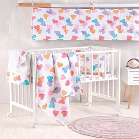 Σεντόνια Βρεφικά Zoey (Σετ 3τμχ) Multi Ρυθμός Cradle 120x160cm 100% Cotton