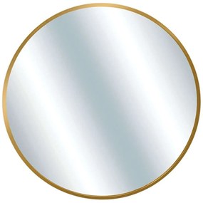 Καθρέπτης Τοίχου Στρογγυλός 15-00-23358-1 60x4x60cm Gold Marhome Αλουμίνιο,Γυαλί
