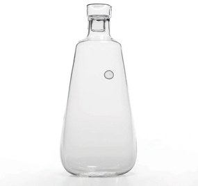 Καράφα Με Πώμα Uniche UN01200 9,5x24,5cm 850ml White-Clear Zafferano Glass