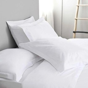 Σεντόνι Ξενοδοχείου White 144 Κλωστές 50% Βαμβάκι 50% Πολυέστερ Μονό 160x260cm Βαμβάκι-Πολυέστερ