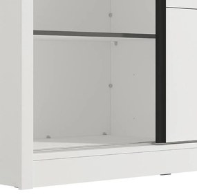 Ντουλάπα με Καθρέφτη Albi 180 Λευκό 180x60x216 εκ. 180x60x216 εκ.
