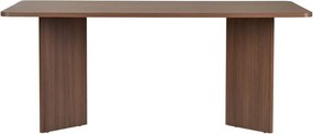 Τραπέζι Linza Megapap χρώμα καρυδί 180x90x75εκ.