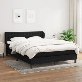 ΚΡΕΒΑΤΙ BOXSPRING ΜΕ ΣΤΡΩΜΑ ΜΑΥΡΟ 140X200 ΕΚ. ΥΦΑΣΜΑΤΙΝΟ 3126567