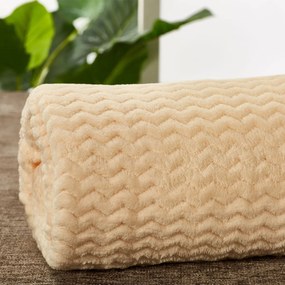 Κουβέρτα Fleece Υπέρδιπλη (220x240) Whitegg Pop Corn AW2023 Μπεζ
