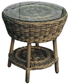 BLIUMIS wicker  τραπεζάκι 5mm Φ055*56cm SANTA 5281 G