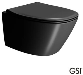 GSI Modo Λεκάνη Κρεμαστή με κάλυμμα βακελίτη Slim Soft Close αποσπώμενο Ardesia