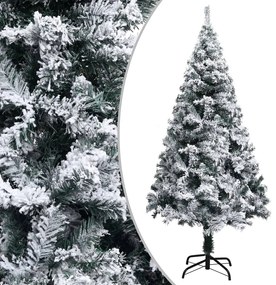 vidaXL Χριστουγεννιάτικο Δέντρο Τεχνητό Χιονισμένο Πράσινο 120 εκ. PVC
