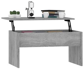 vidaXL Τραπεζάκι Σαλονιού Γκρι Sonoma80x50,5x41,5εκ.Επεξεργασμένο Ξύλο