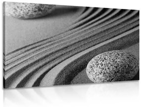 Εικόνα πέτρες Γιν και Γιανγκ σε ασπρόμαυρο - 60x40