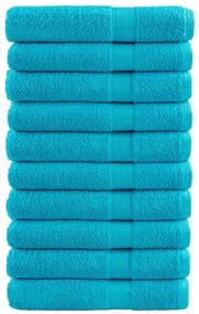 Πετσέτες Premium SOLUND 10Τεμ. Τιρκουάζ 100x200 εκ 600 γρ/μ²