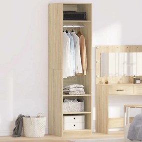 vidaXL Ντουλάπα Χρώμα Sonoma Δρυς 50 x 50 x 200 εκ. από Επεξ. Ξύλο