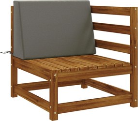 vidaXL Μαξιλάρι πλάτης SOEST 100% Πολυεστέρας Γκρι 60 x 20 x 40 cm