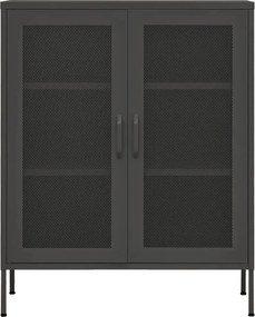 vidaXL Ντουλάπι Αποθήκευσης Ανθρακί 80 x 35 x 101,5 εκ. Ατσάλινο