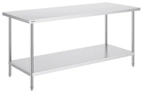 VEVOR Stainless Steel Work Prep Table Commercial Worktable Food Prep 30x72x34in