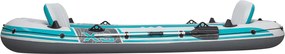 Bestway Φουσκωτή βάρκα Γκρι και Λευκό 3,64 x 1,66 μ PVC