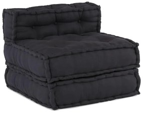 vidaXL Μοντέρνα Pouffes 3 τμχ Ανθρακί Ύφασμα