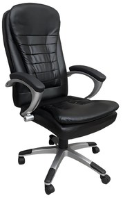 Καρέκλα Γραφείου ArteLibre EYPYΔIKH Μαύρο PU 62x60x108-116cm