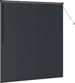 vidaXL Βενετσιάνικες Ρόδες Μαύρο 175 x 155 εκ Αλουμίνιο