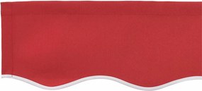 vidaXL Ύφασμα αντικατάστασης τέντας Κόκκινο 4 x 3,5 μ Πολυεστέρας