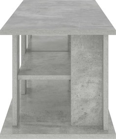 vidaXL Βάση τηλεόρασης Σκυρόδεμα Γκρι 96 x 35 x 33,5 εκ