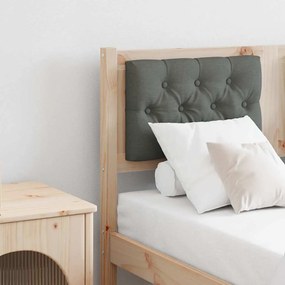 vidaXL Κεφαλάρι Άλλο Καφέ και σκούρο γκρι 120 cm Μασίφ ξύλο πεύκου