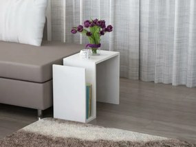Βοηθητικό Τραπεζάκι Yosun Λευκό 61.3x29.5x46.8 cm