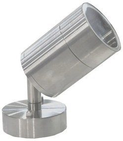 Adeleq Σποτ Επίτοιχο Κινητό Μονής Φ60 316 Stainless Steel Ματ Gu10(8054) 3-1012