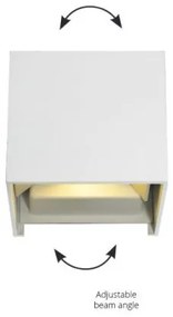 Απλίκα LED Greg κύβος μεταλλικό Viokef 4188800 Λευκό