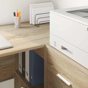 vidaXL Γραφείο με ράφι Δρύς Sonoma 102 x 50 x 75 εκ Επεξεργασμένο ξύλο