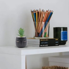 Τεχνητό Φυτό σε Μοντέρνο Κεραμικό Γλαστράκι 12x11x19cm