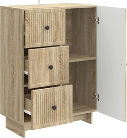 vidaXL Πλαϊνό γραφείο Sonoma Δρυς 66 x 34,5 x 90 εκ Επεξεργασμένο Ξύλο