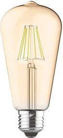 Λαμπτήρας LED Filament E27 Edis 8W 2700K Amber  (10 τεμάχια)