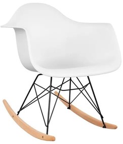 Πολυθρόνα Κουνιστή White Mirto HM0035.11 Polypropylene