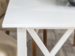 Τραπέζι Riverton 315, Άσπρο, 76x100x150cm, Ινοσανίδες μέσης πυκνότητας