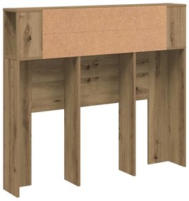 vidaXL Ντουλάπι κεφαλάρι Δρυς τεχνίτης 120x19x104,5 cm