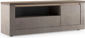 Έπιπλο Τηλεόρασης Ανθρακί Οξειδωμένο 121x43x57