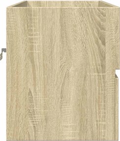 vidaXL Ντουλάπι Νιπτήρα Sonoma Δρυς 80 x 38,5 x 45 εκ. από Επεξ. Ξύλο
